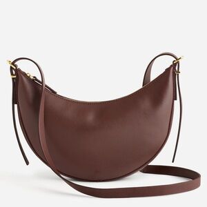 Madewell Brown Leather Crossbody Bag with Adjustable Strap